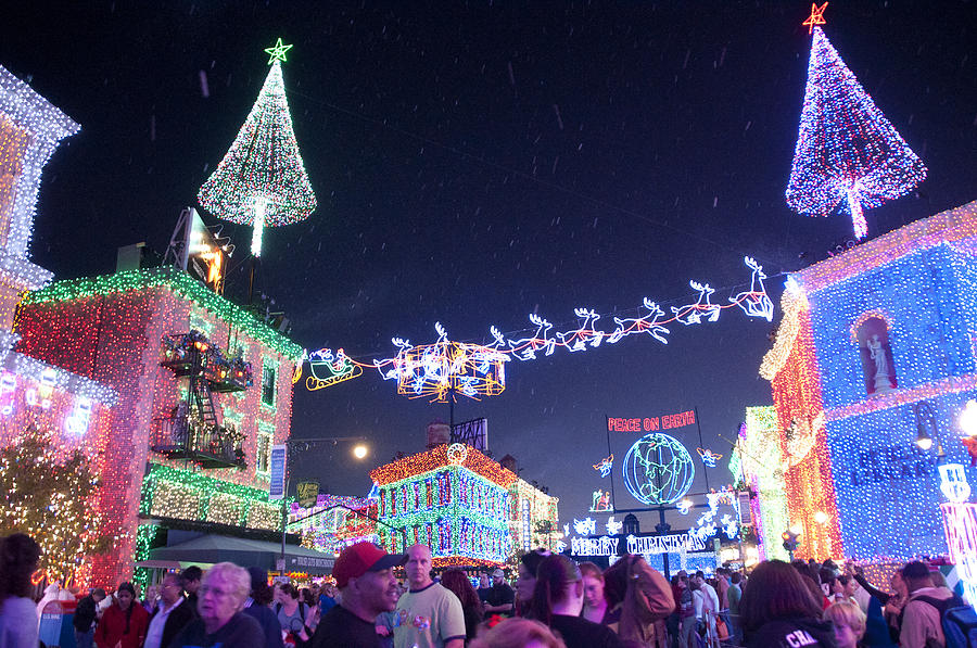 Christmas Lights Street Photograph by Charles Ridgway Pixels