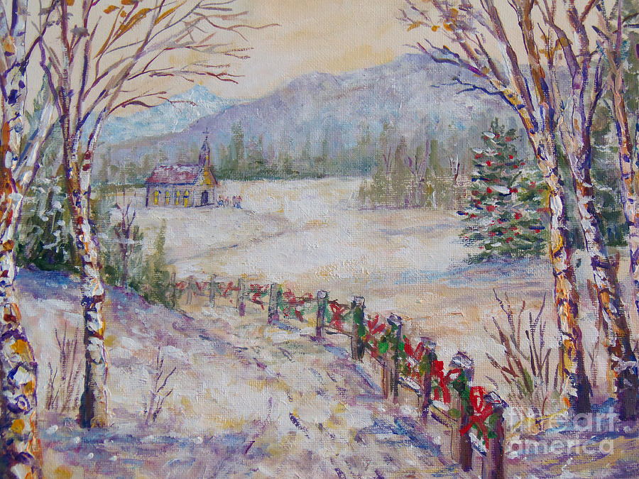 Christmas Painting by Lou Ann Bagnall