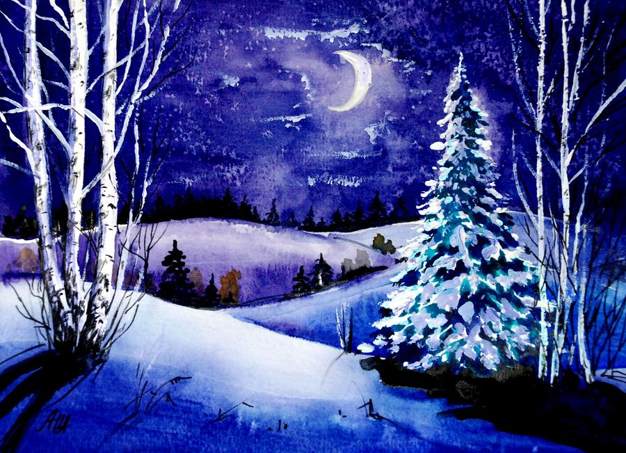 Christmas Magic Night 4 Painting