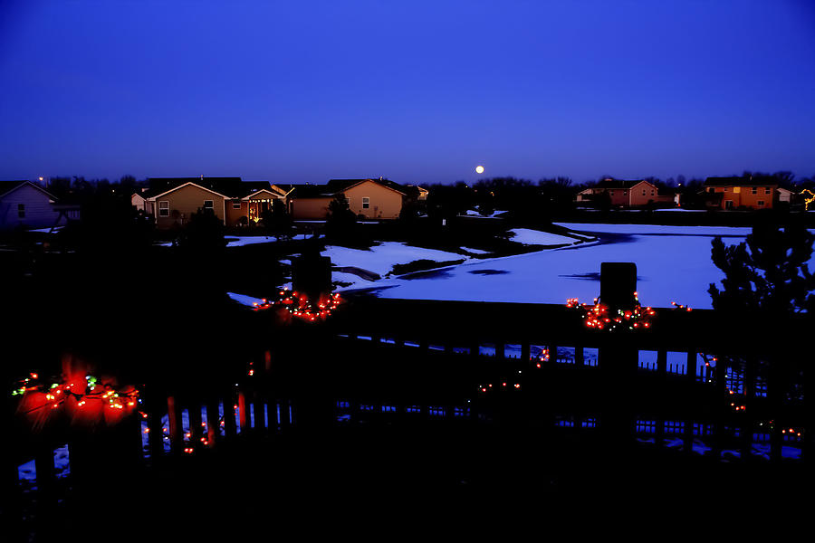 Christmas Moon Photograph by Barbara Dean