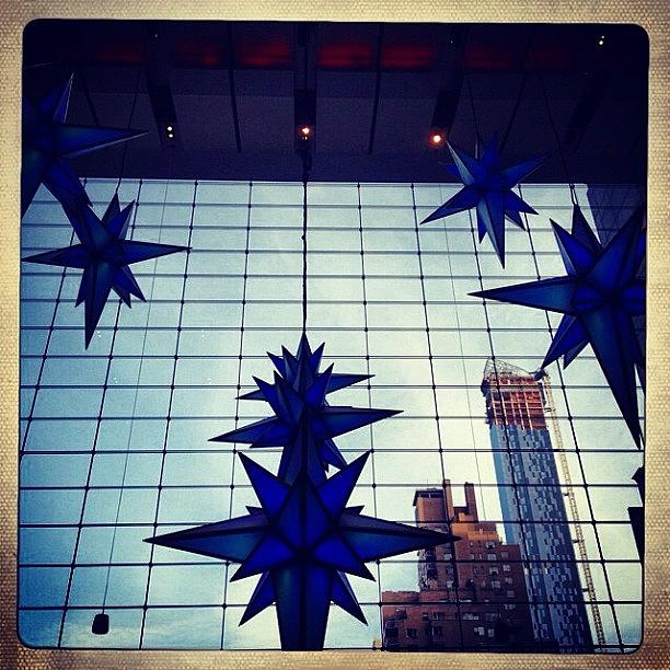 Christmas Photograph - #christmas Stars At Columbus Circle by David Lynch