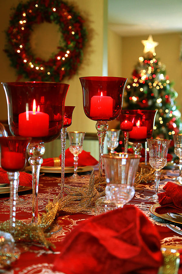 Christmas Table Photograph by Trudy Wilkerson - Fine Art America