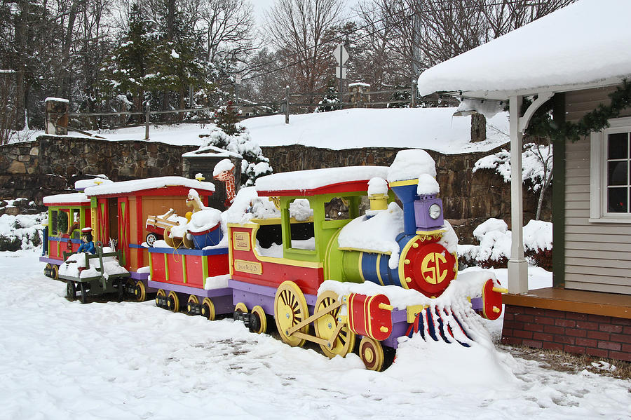 Christmas Train Photograph by Tom and Pat Cory