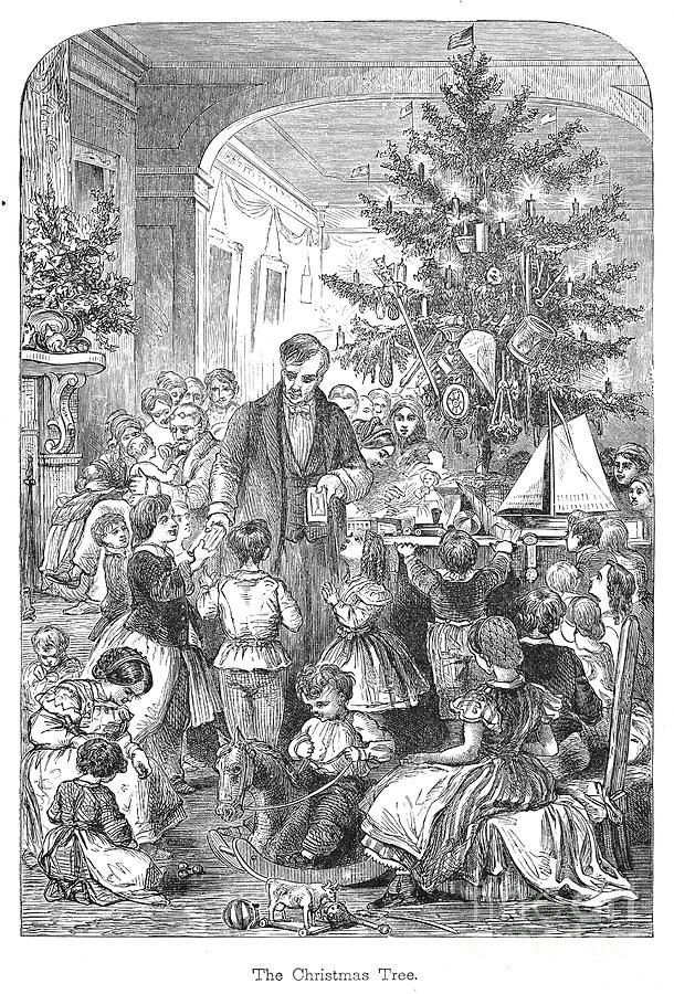 Christmas Tree, 1870 Photograph by Granger