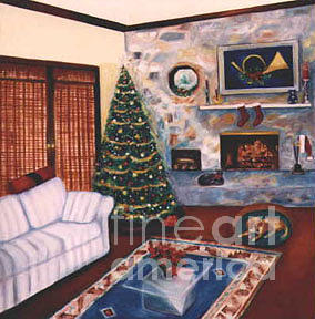 Christmastime by Karen E. Francis Painting by Karen Francis