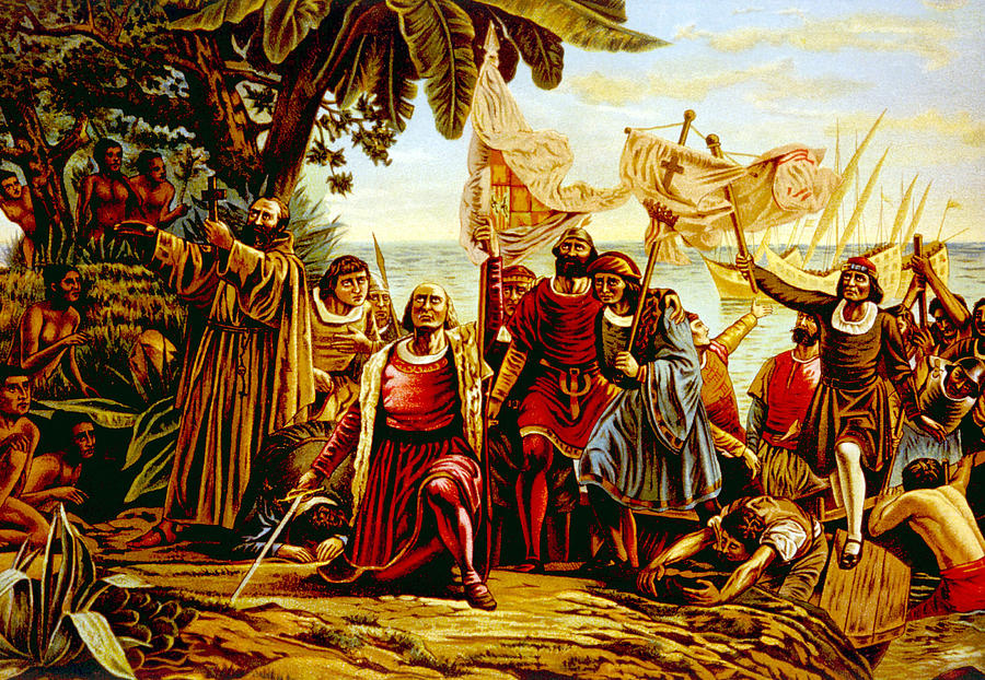 Christopher Columbus Landing Photograph By Everett Fine Art America