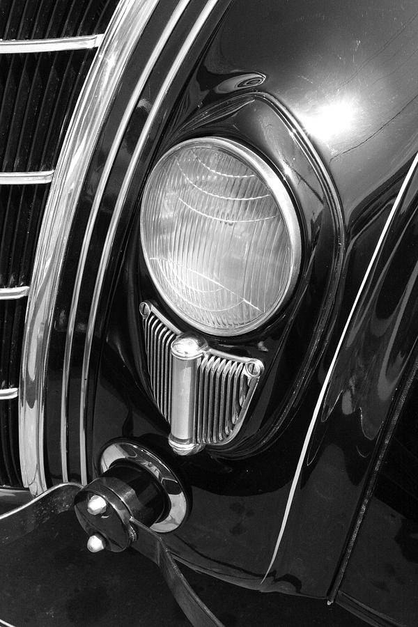 Automobiles Photograph - Chrysler Headlight by Mary McGrath