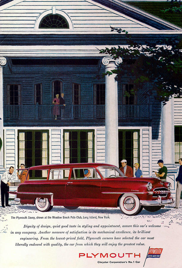 Chrysler Plymouth Savoy 1953 Digital Art by Georgia Clare
