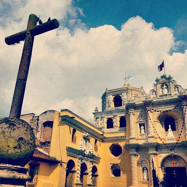 Travel Photograph - Church, Antigua, Guatemala by Go Takey