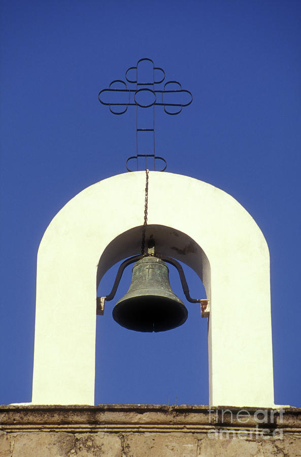 Church Bell Mexico Photograph by John  Mitchell