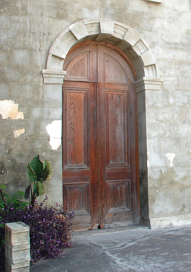 Church Door Photograph by Kathy Gibbons