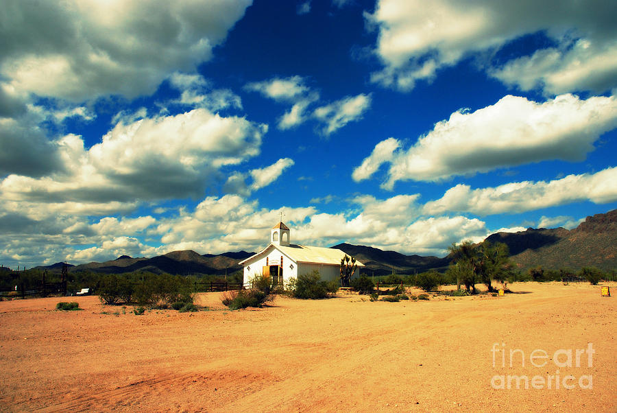 Church in Old Tuscon Arizona Photograph by Susanne Van Hulst