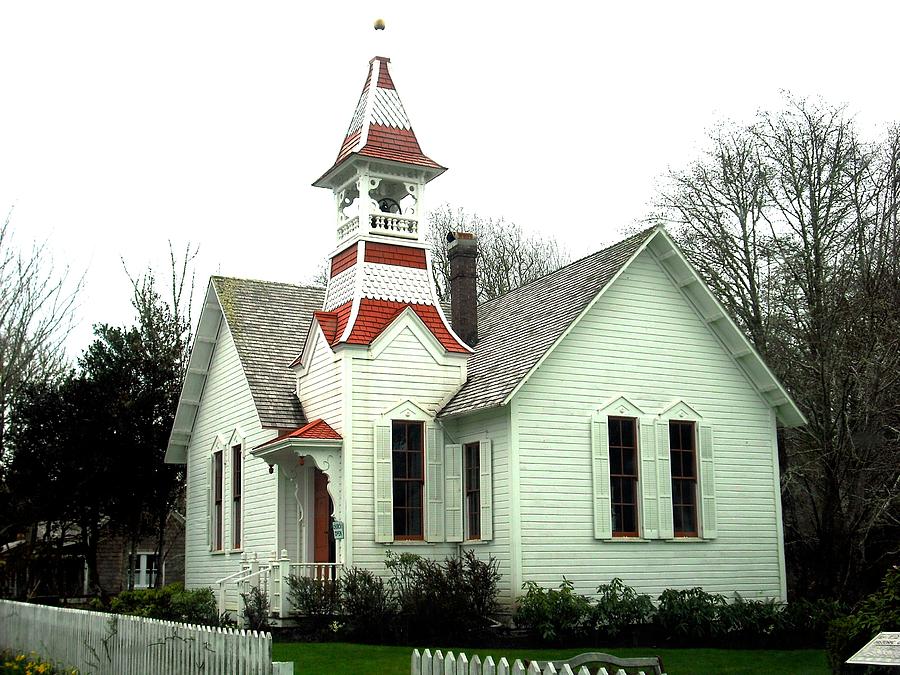 Church in Oysterville Photograph by Kelly Manning