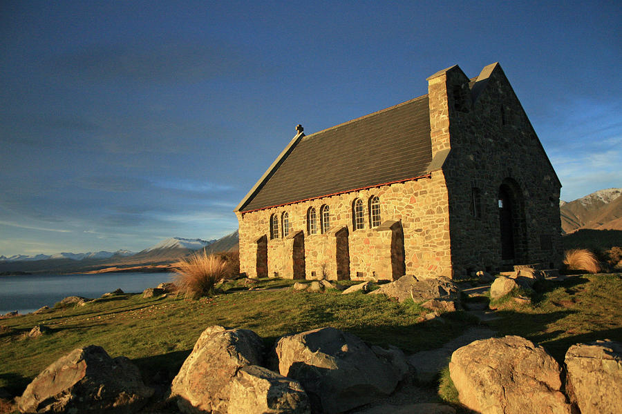 Church on Lake Tekapo Photograph by Mollie Jax