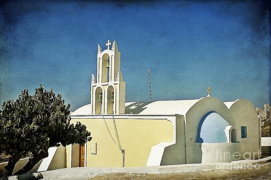 Church on Santorini Photograph by Teresa Zieba