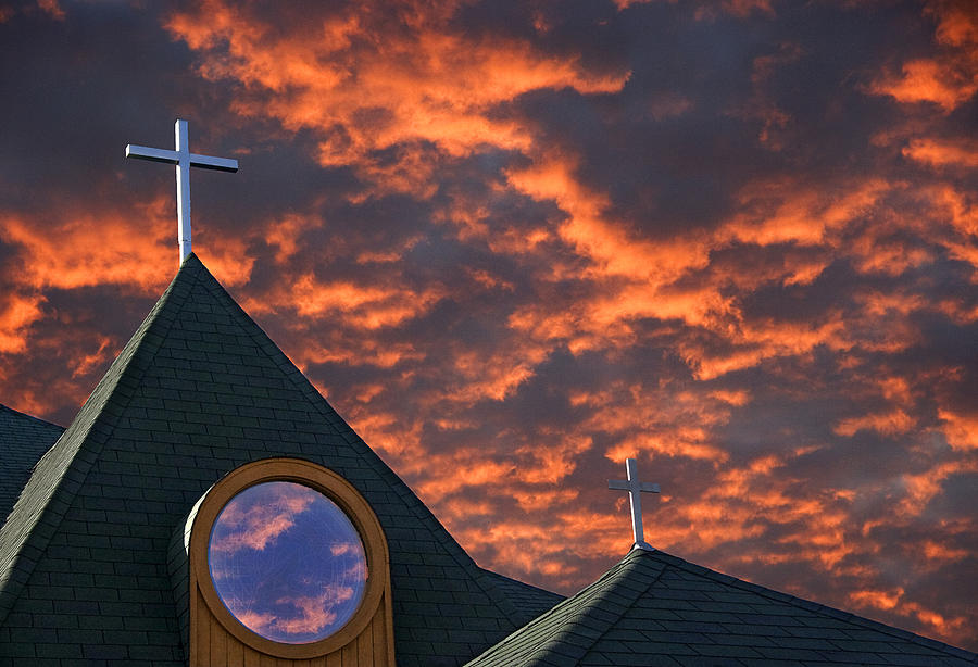 Church Sky Photograph by Jeff Galbraith