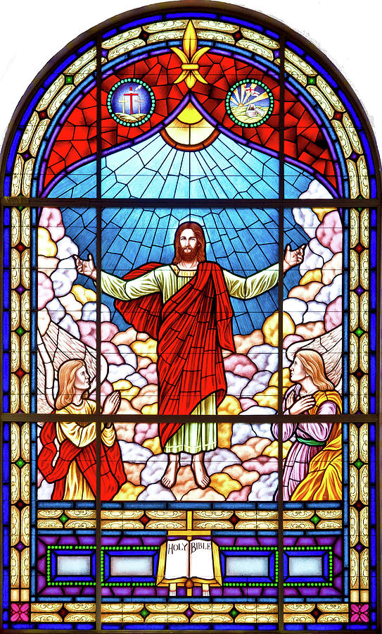 Church Stained Glass Photograph by Mike Covington