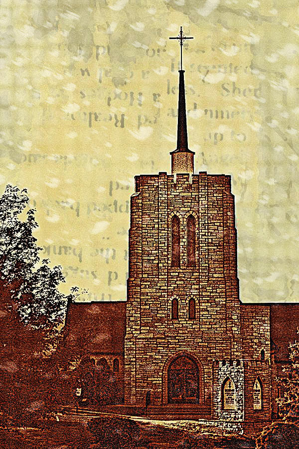 Church  Digital Art by Susan Stone