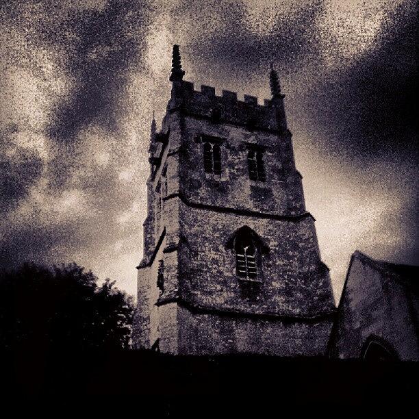 Architecture Photograph - Church Tower At Dusk by Dave R