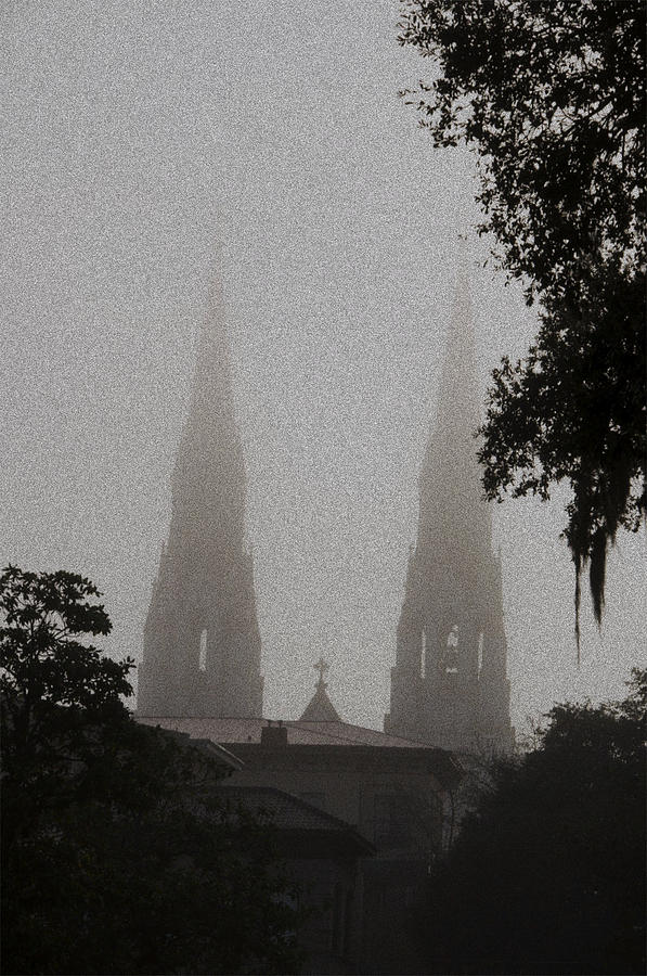 Churches Spires of Savannah Photograph by Leslie Lovell