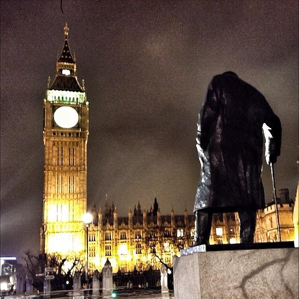 Churchill And The Tower Photograph by Mark Robertson