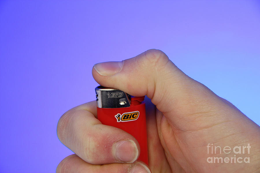 Lighter Photograph - Cigarette Lighter by Photo Researchers, Inc.