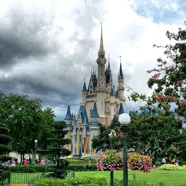Orlando Photograph - Cinderella Castle In Walt Disney World by Linda Brown