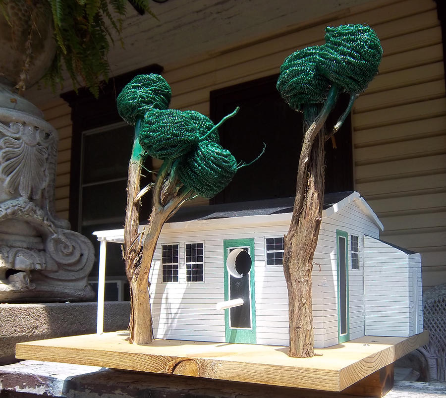 Bird House Sculpture - Cindy And Mikes Cottage by Gordon Wendling