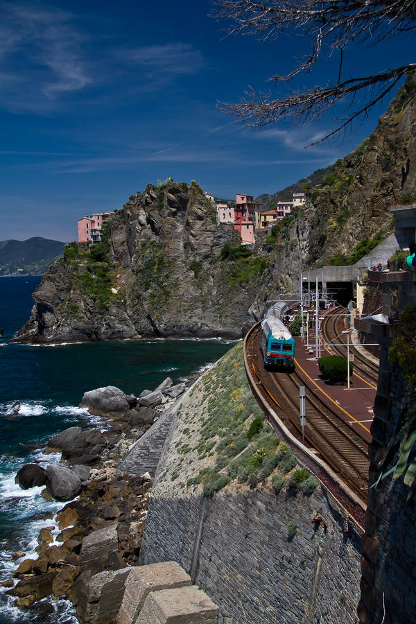 Cinque Terre Train Line Photograph by Roger Mullenhour | Pixels