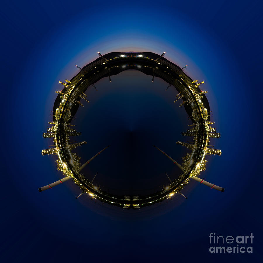 Nature Photograph - Circle panorama of Petrochemical industry by Weerayut Kongsombut
