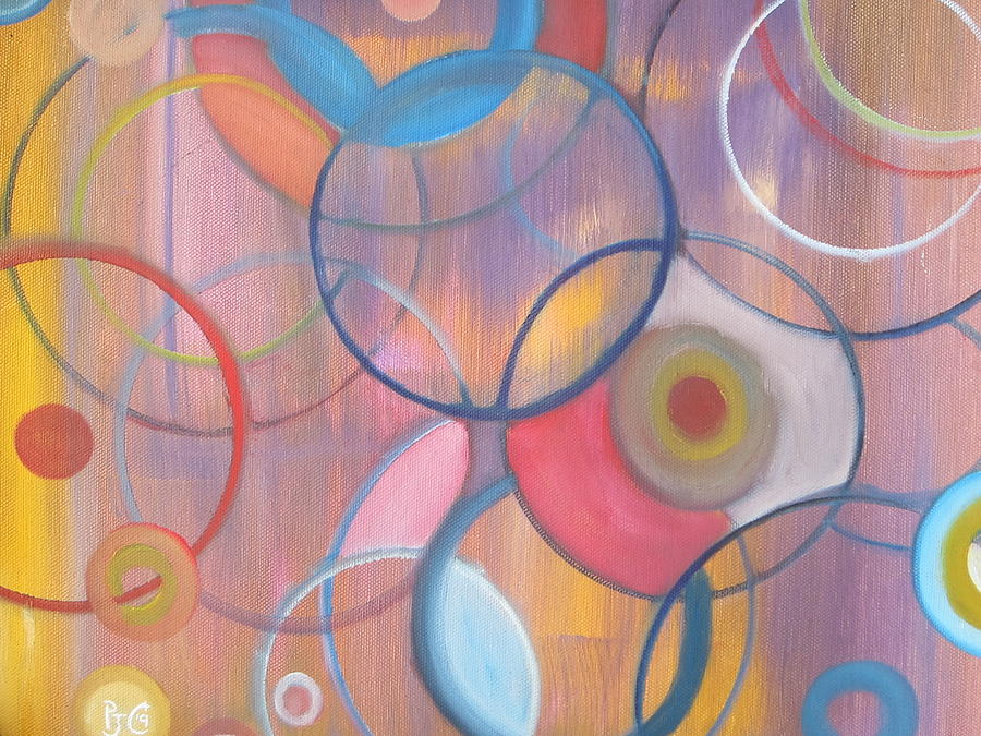 Circles Painting - Circles by Patricia Cleasby