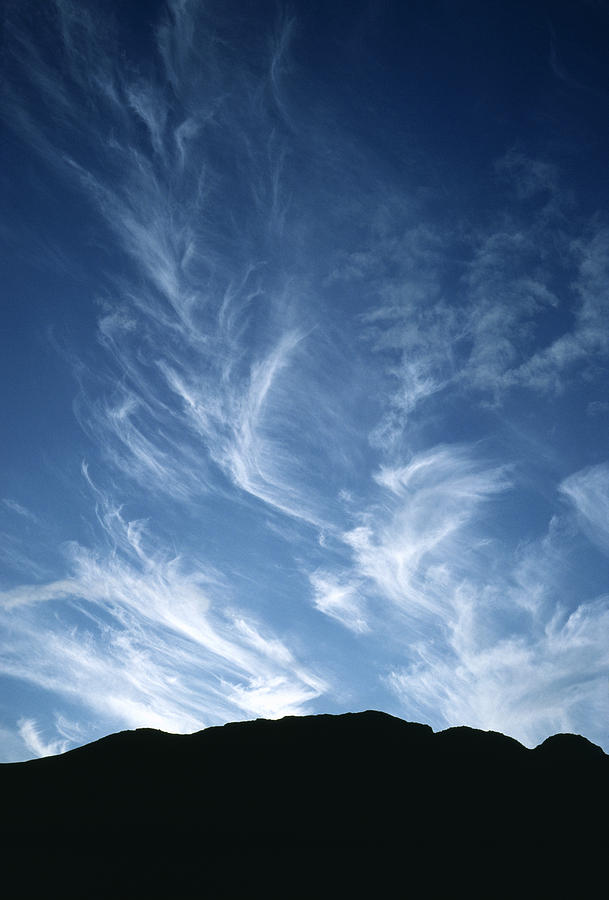 Cirrus Clouds Over Craggy Outline Of Buckbarrow Photograph by Dr Jeremy ...