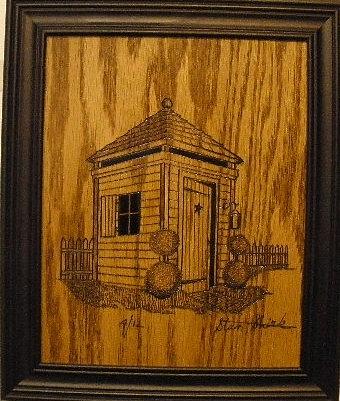Landscape Mixed Media - Citified Privy by Stan Shirk