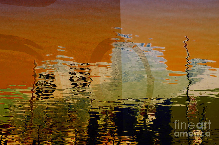 City Abstract Digital Art by Elaine Manley