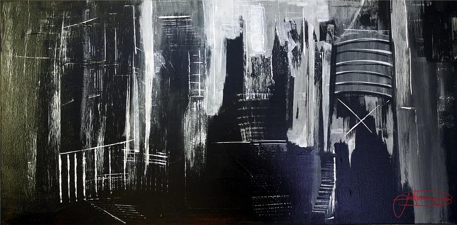 City Abstract Painting by Jack Diamond