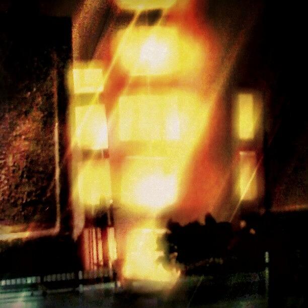 Abstract Photograph - City Afire by Christi Evans