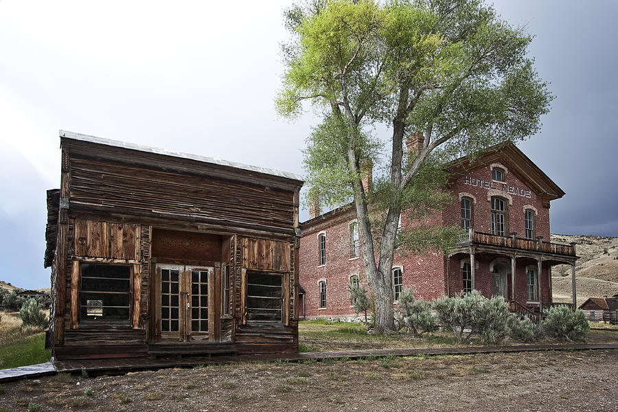 CITY DRUG STORE and HOTEL MEADE - BANNACK MONTANA GHOST TOWN Photograph ...