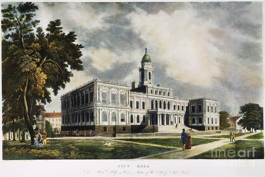 City Hall, Nyc, 1826 Photograph by Granger