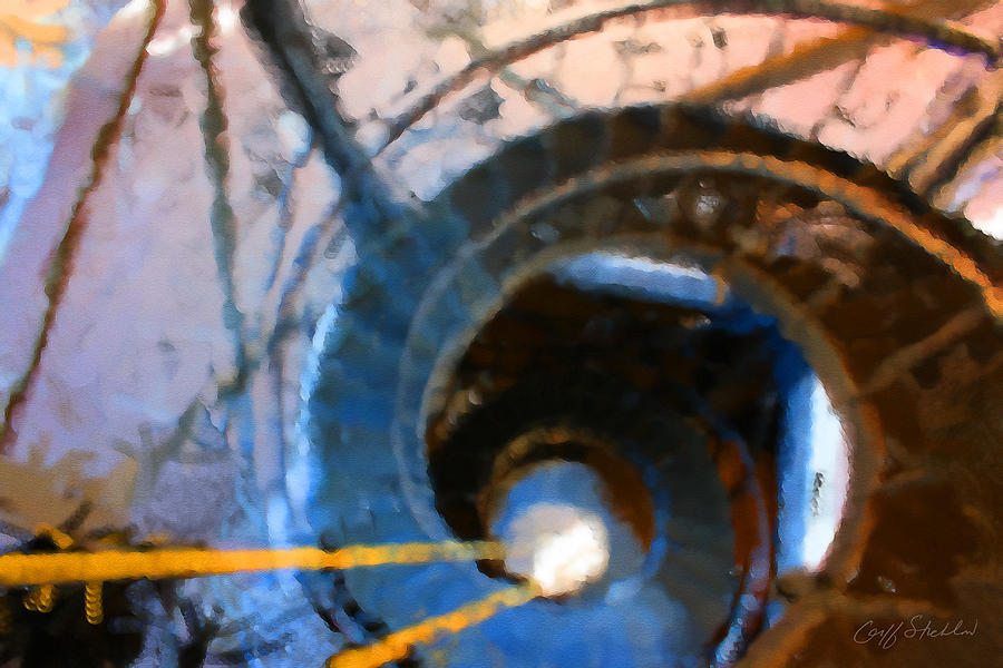 City Hall Spiral Abstract Digital Art by Geoff Strehlow