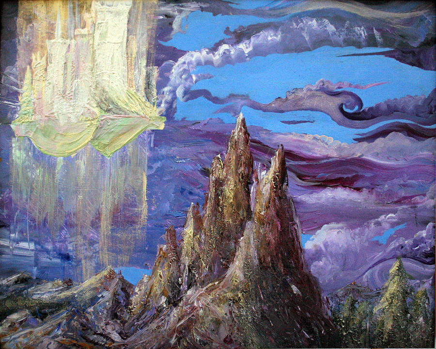 City in the Sky Painting by Alan Schwartz