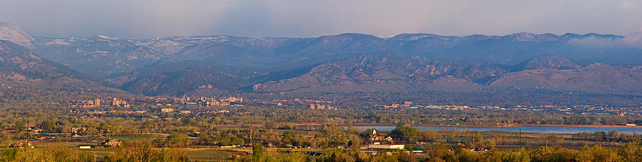 City Of Boulder Colorado Panorama View Photograph by James BO Insogna