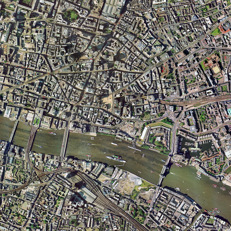 City Of London, Aerial Image Photograph by Science Photo Library City Of London, Aerial Image Photograph by Science Photo Library