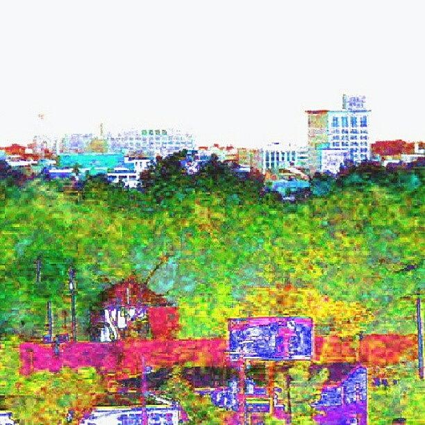 Abstract Photograph - City On The Horizon #abstract #android by Marianne Dow