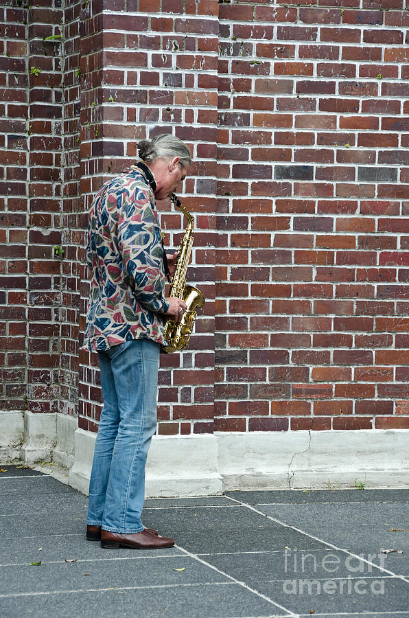 City Sax man Photograph by Yurix Sardinelly