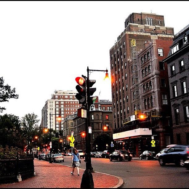 Boston Photograph - City Streets :) #boston #hustle #bustle by Caitlin Salvitti