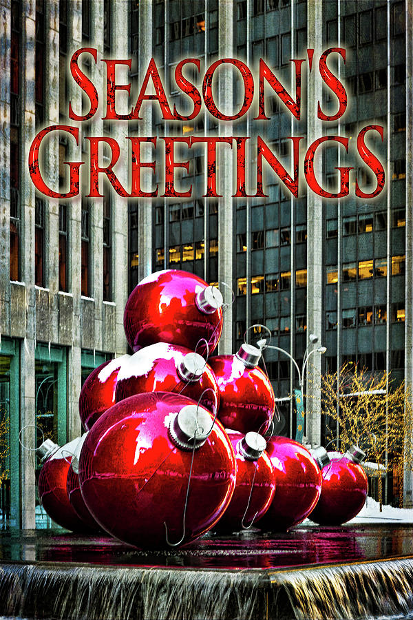 Christmas Photograph - City Style Seasonal Greetings by Chris Lord