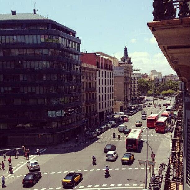 Barcelona Photograph - City View by Lana Banana