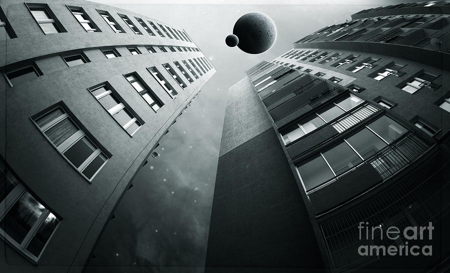 Surreal Digital Art - City1 by Simon Siwak Surreal Digital Art - City1 by Simon Siwak