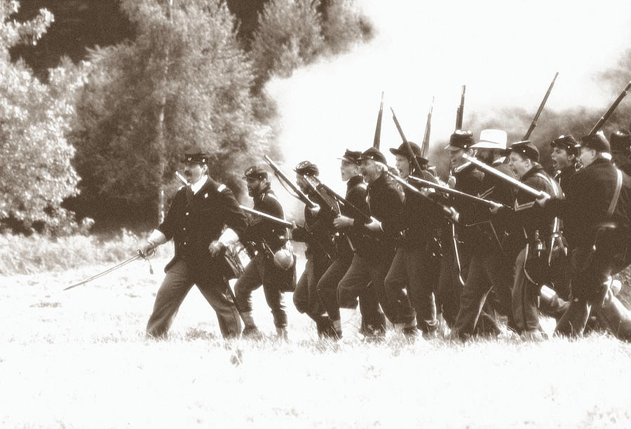 Civil War Charge Photograph by Tom Wurl