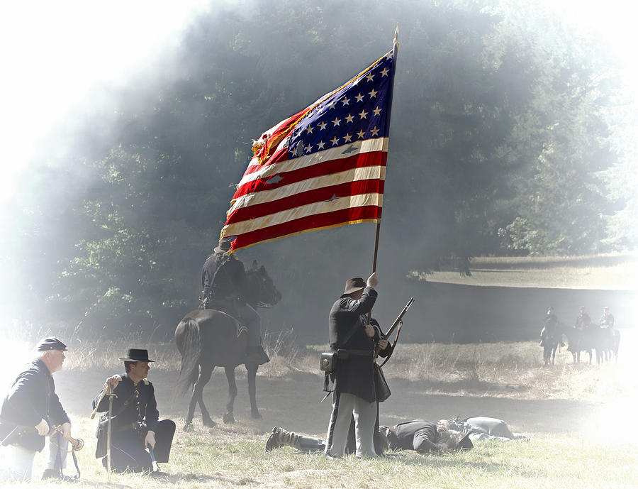 Civil war Flag Photograph by Jim Boardman